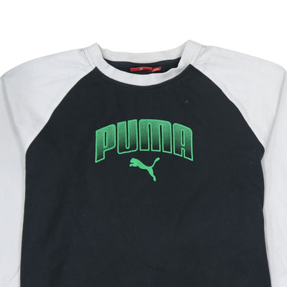 Puma Men's Black Long Sleeve Graphic Sports T-Shirt Size L