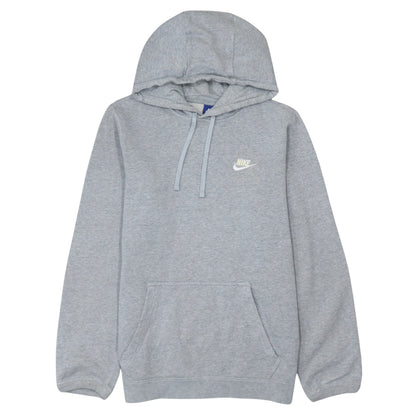 Nike Men's Grey Pullover Hoodie Small Fleece Logo Sweatshirt