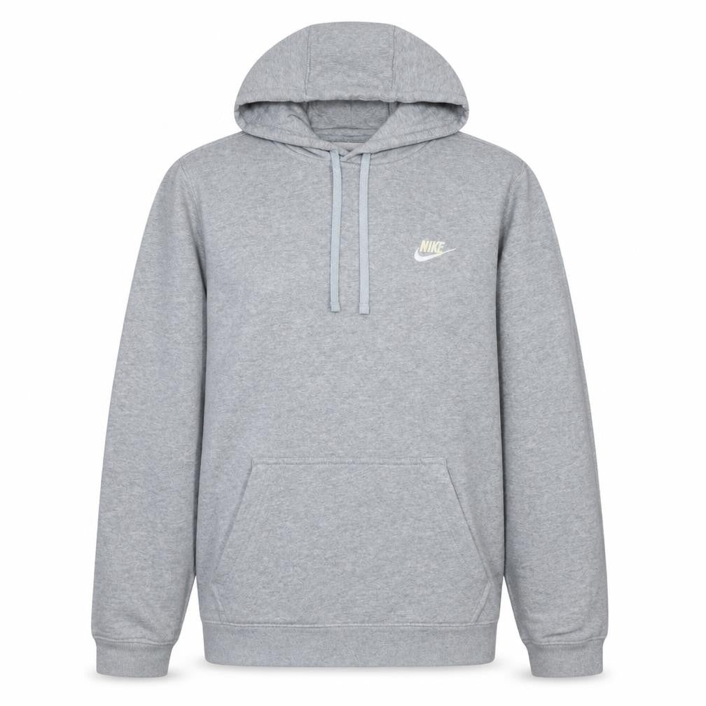 Nike Men's Grey Pullover Hoodie Small Fleece Logo Sweatshirt