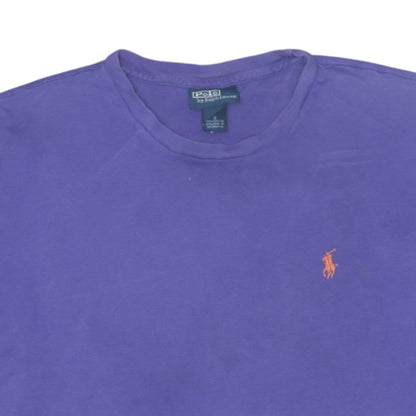 Ralph Lauren Men's Purple Cotton Crew Neck T-Shirt Size S