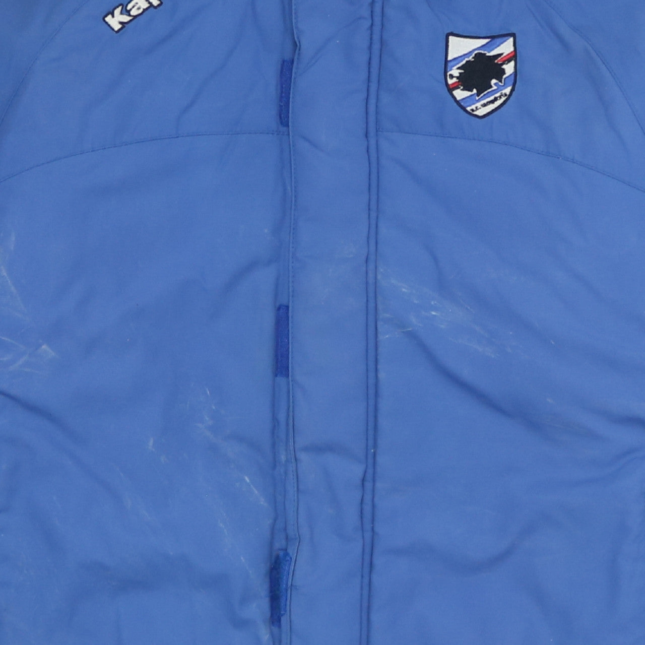 Kappa Boys Blue Hooded Puffer Jacket 152cm Winter Football Coat