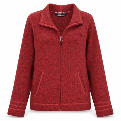 The North Face Womens Red Fleece Full Zip Jacket Size S