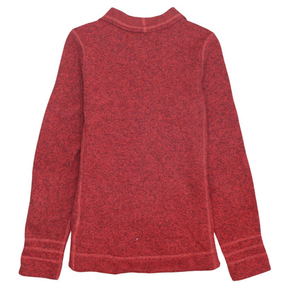 The North Face Womens Red Fleece Full Zip Jacket Size S