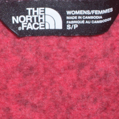 The North Face Womens Red Fleece Full Zip Jacket Size S
