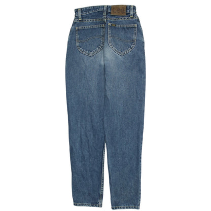Lee Womens Blue High Rise Mom Jeans Size 27 Regular Fit Denim