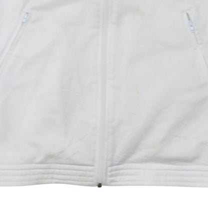 Champion USA Men's White Full Zip Track Sweatshirt M