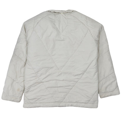 Adidas Women Ivory Quilted Puffer Jacket Size 16 Regular Fit