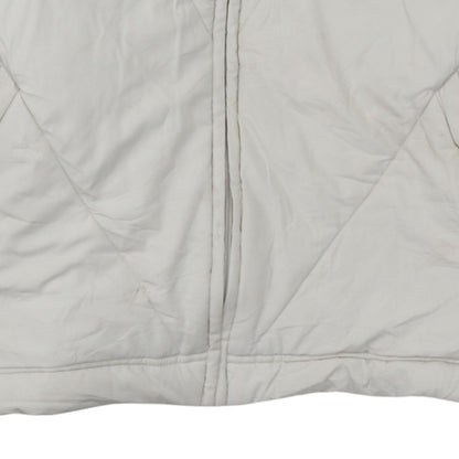 Adidas Women Ivory Quilted Puffer Jacket Size 16 Regular Fit