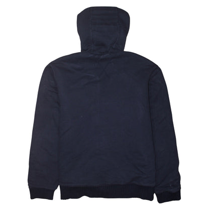 Tommy Hilfiger Men's Blue Full Zip Fleece Lined Hoodie Size L
