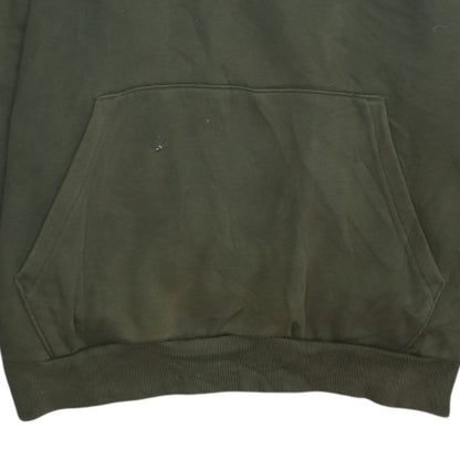 Puma Men's Green Pullover Hoodie Small Logo Sports Fleece