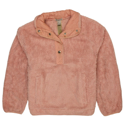 Forever 21 Women Pink Fleece Pullover Sweatshirt Size S