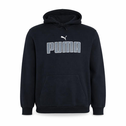 Puma Men's Black XL Pullover Hoodie with Logo Front