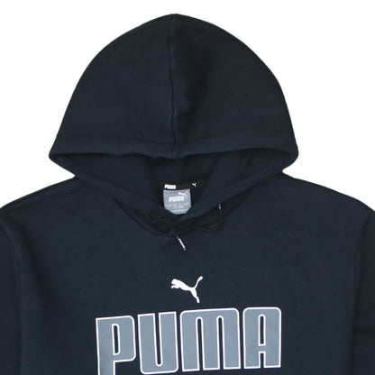 Puma Men's Black XL Pullover Hoodie with Logo Front