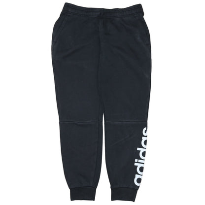 Adidas Womens Black Jogger Sweatpants M Elastic Waist Fleece
