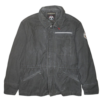 Napapijri Men's Grey Cotton Polyamide Field Jacket L