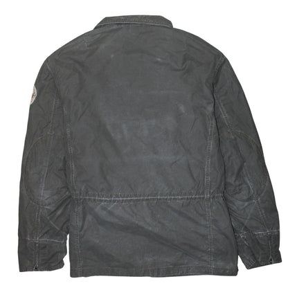 Napapijri Men's Grey Cotton Polyamide Field Jacket L