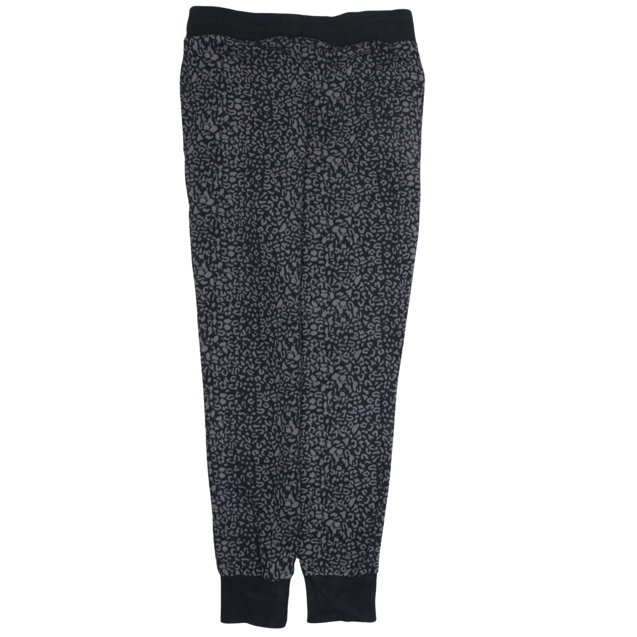 Puma Women's Black Animal Print Jogger Trousers Size 14