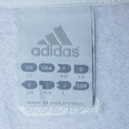 Adidas Women Purple White V-Neck Pullover Sweatshirt Size 12