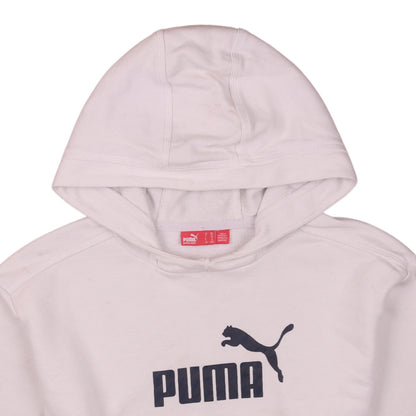 Puma Men's White 2XL Pullover Hoodie with Logo