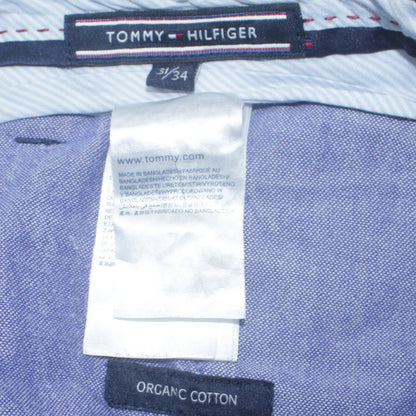 Tommy Hilfiger Men Blue Chino Trousers 31/34 Regular Fit