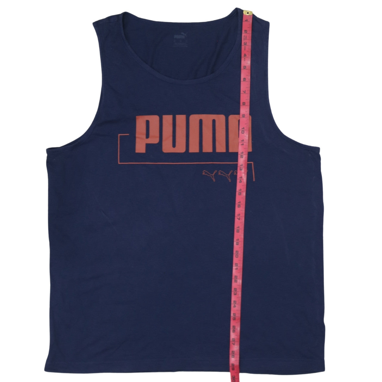 Puma Mens Blue XL Tank Top Sleeveless Jersey Gym Vest