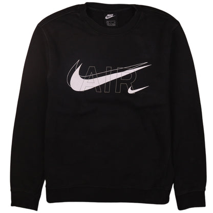 Nike Men Black Small Air Pullover Sweatshirt Crew Neck