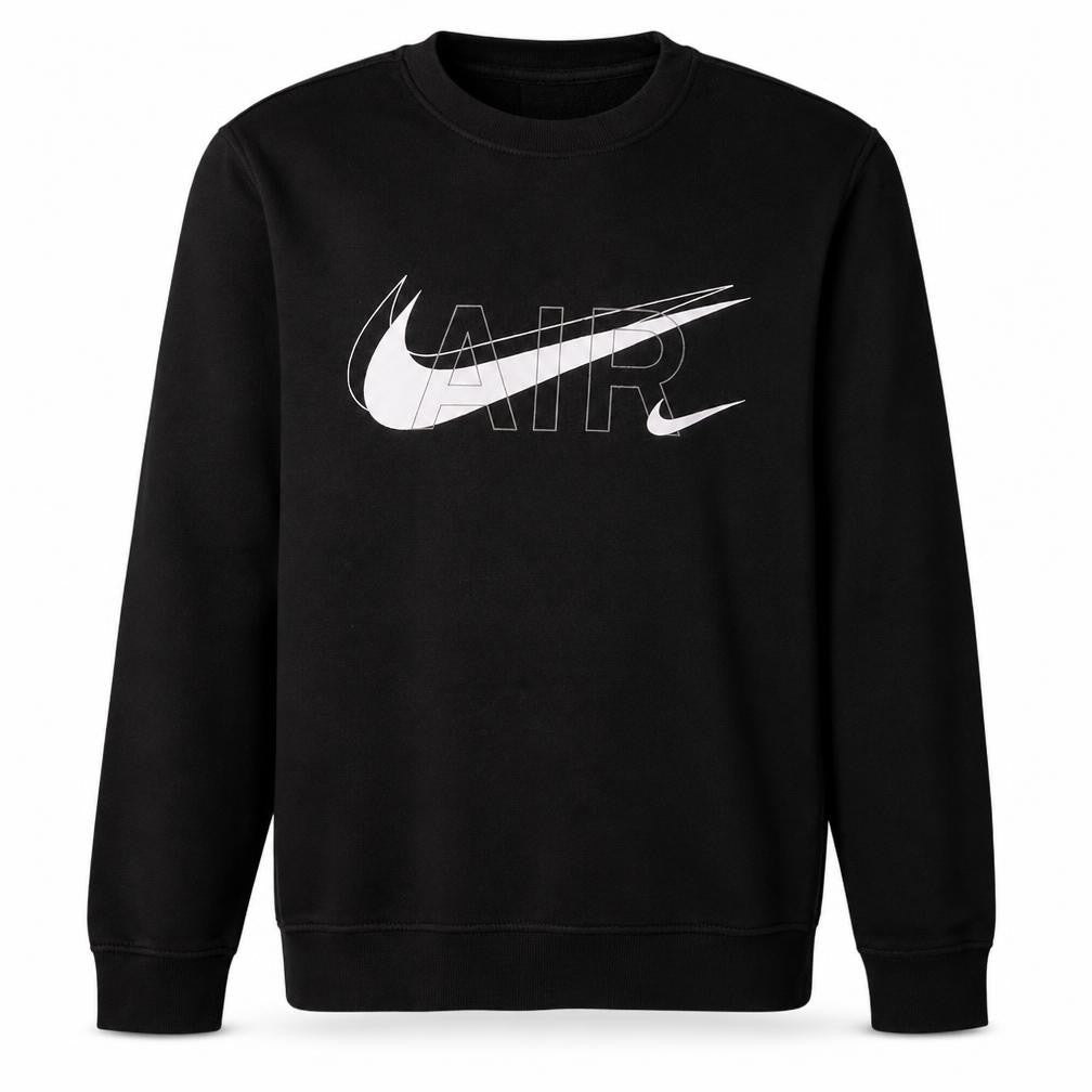 Nike Men Black Small Air Pullover Sweatshirt Crew Neck