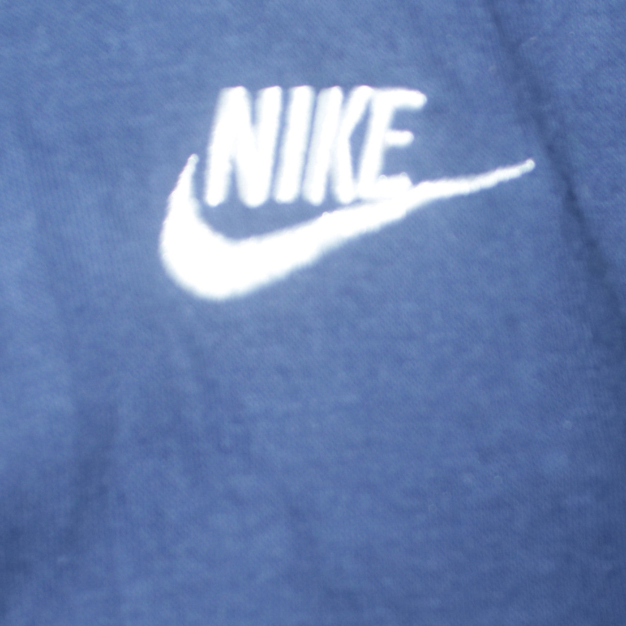 Nike Boys Blue Pullover Hoodie L 147-158cm Cotton Blend Logo Sweatshirt