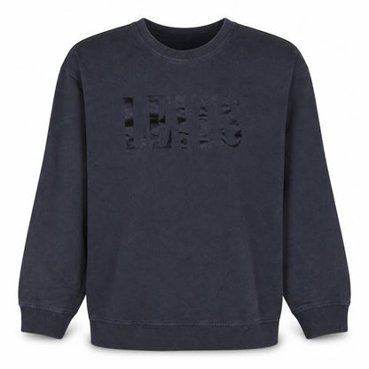 Levi's Men's Black XL Relaxed Fit Crew Neck Logo Sweatshirt