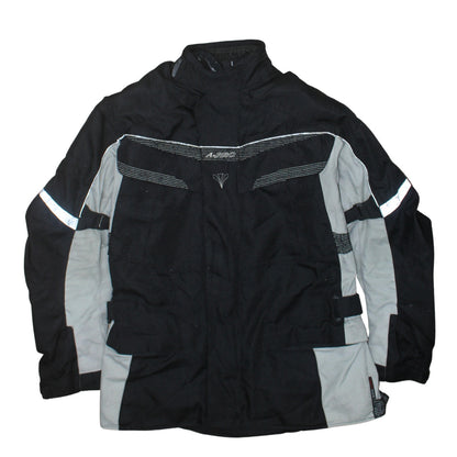 A-Pro Men's Black Motorcycle Jacket L Water Resistant Windproof