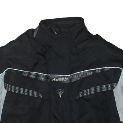 A-Pro Men's Black Motorcycle Jacket L Water Resistant Windproof