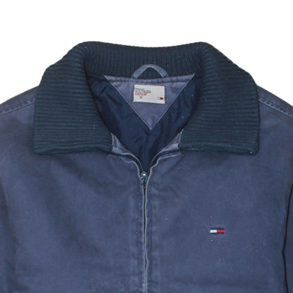 Tommy Hilfiger Mens Blue Bomber Jacket M Cotton Classic Style