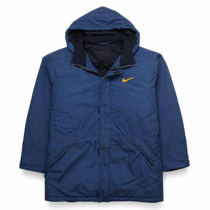 Nike Men's Blue Hooded Parka Jacket Size M Regular Fit