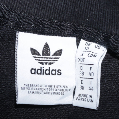 Adidas Women Black Crew Neck Cotton Sweatshirt UK 12