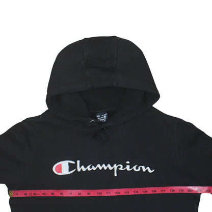 Champion Men's Black Medium Pullover Hoodie Sweatshirt