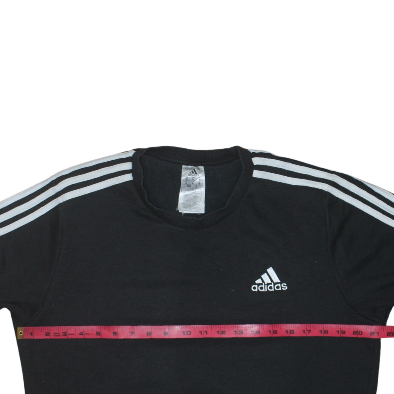 Adidas Men's Black Pullover Sweatshirt M Regular Fit Crew Neck
