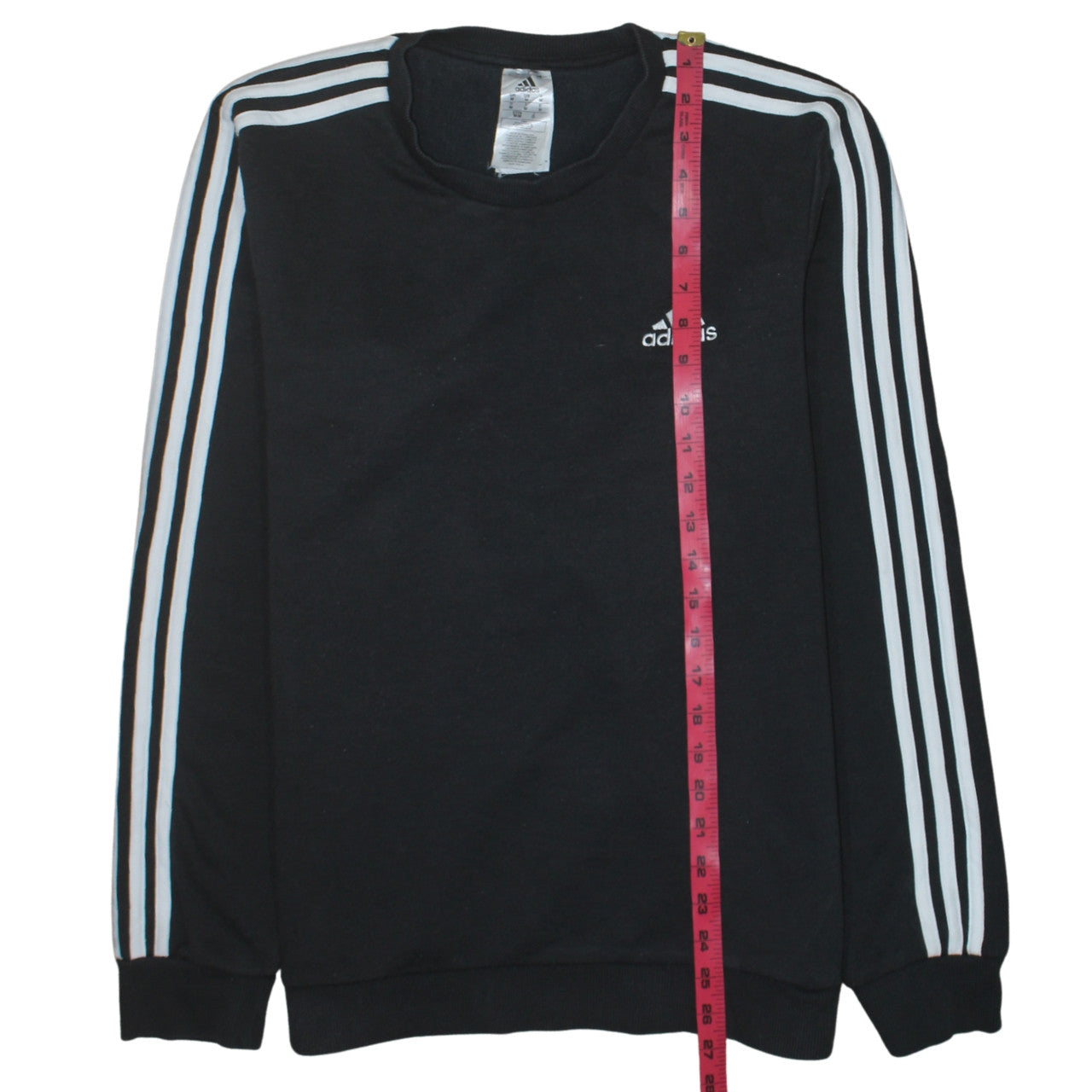 Adidas Men's Black Pullover Sweatshirt M Regular Fit Crew Neck