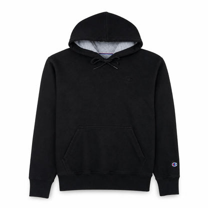 Champion Men's Black Pullover Hoodie M Regular Fit Fleece