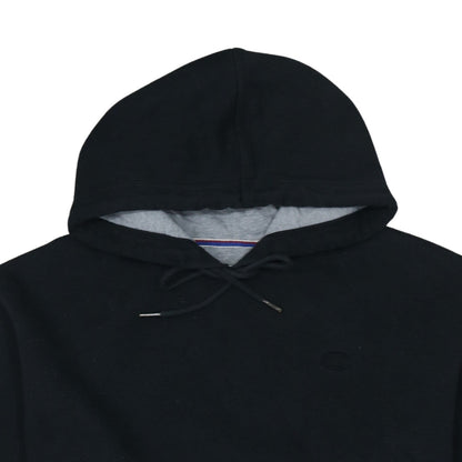 Champion Men's Black Pullover Hoodie M Regular Fit Fleece