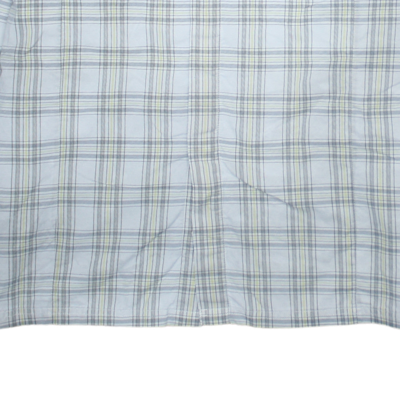 The North Face Men's Blue Checked Long Sleeve Button-Up Shirt L