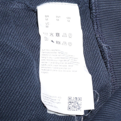 Hugo Boss Mens Blue Crew Neck Embroidered Logo Sweatshirt Size M
