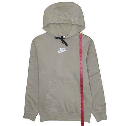 Nike Men's Beige Pullover Hoodie XS Logo Fleece Sweatshirt