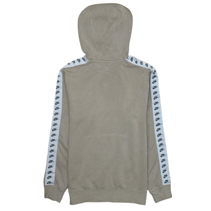 Nike Men's Beige Pullover Hoodie XS Logo Fleece Sweatshirt