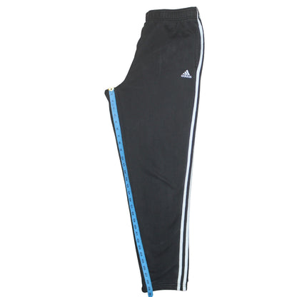 Adidas Men's Black L Jogger Sweatpants with Stripes