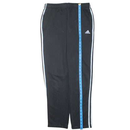 Adidas Men's Black L Jogger Sweatpants with Stripes