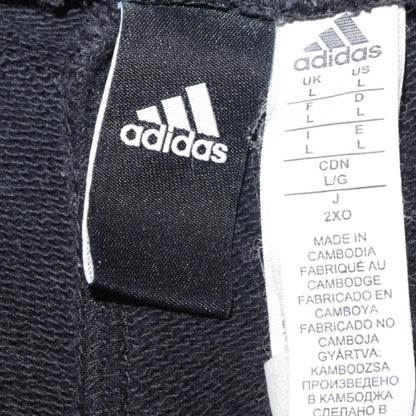 Adidas Men's Black L Jogger Sweatpants with Stripes