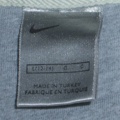 Nike Women Beige Crew Neck Long Sleeve Pullover Sweatshirt L