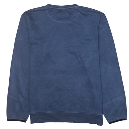 Ellesse Men Blue 2XL Crew Neck Pullover Sweatshirt Retro Logo