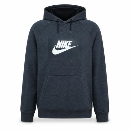 Nike Men's Blue Pullover Hoodie Small Logo Graphic Regular Fit