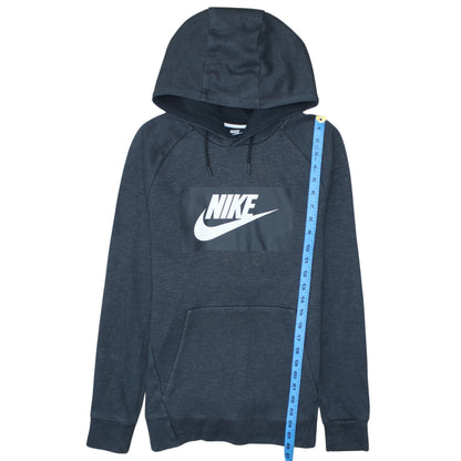 Nike Men's Blue Pullover Hoodie Small Logo Graphic Regular Fit